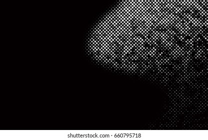 Dark Silver, Gray vector illustration which consist of circles. Dotted gradient design for your business. Creative geometric background in halftone style with colored spots.
