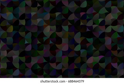 Dark Silver, Gray vector illustration which consist of circles. Dotted gradient design for your business. Creative geometric background in halftone style with colored spots.