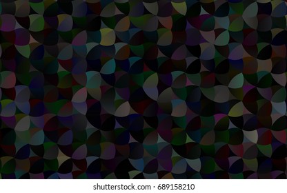 Dark Silver, Gray vector illustration which consist of circles. Dotted gradient design for your business. Creative geometric background in halftone style with colored spots.