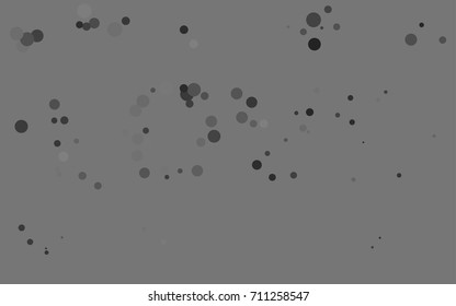 Dark Silver, Gray vector illustration which consist of circles. Dotted gradient design for your business. Creative geometric background in halftone style with colored spots.