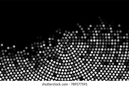 Dark Silver, Gray vector illustration which consist of circles. Dotted gradient design for your business. Creative geometric background in halftone style with colored spots. Dark Silver, Gray vector illustration which consist of circles. Dotted gradient design for your business. Creative geometric background in halftone style with colored spots.