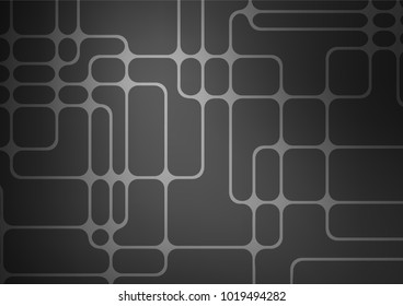 Dark Silver, Gray vector indian curved texture. An elegant bright illustration with lines in Natural style. The completely new template can be used for your brand book.