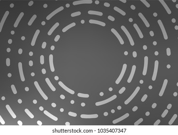 Dark Silver, Gray vector indian curved texture. Colorful abstract illustration with lines in Asian style. The elegant pattern can be used as a part of a brand book.
