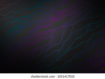 Dark Silver, Gray vector indian curved texture. Shining colored illustration with doodles in Zen tangle style. The pattern can be used for heads of websites and designs.