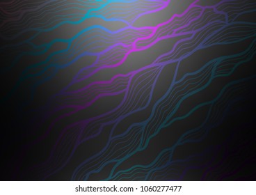 Dark Silver, Gray vector indian curved template. Brand-new colored illustration in blurry style with doodles. The best blurred design for your business.