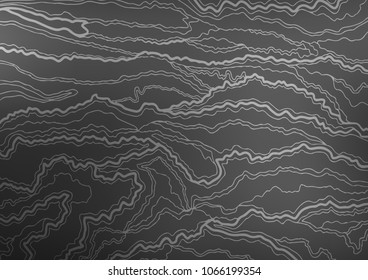 Dark Silver, Gray vector indian curved texture. Modern geometrical abstract illustration with doodles. The pattern can be used for wallpapers and coloring books.