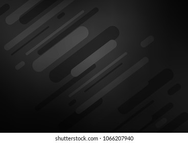 Dark Silver, Gray vector indian curved pattern. Colorful abstract illustration with lines in Asian style. The pattern can be used for heads of websites and designs.