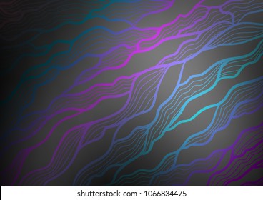 Dark Silver, Gray vector indian curved template. Colorful illustration in abstract style with doodles and Zen tangles. The doodle design can be used for your web site.