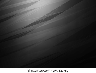 Dark Silver, Gray vector indian curved background. Blurred decorative design in Indian style with Zen tangles. Hand painted design for web, leaflet, textile.