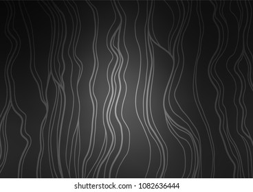 Dark Silver, Gray vector indian curved template. Modern geometrical abstract illustration with doodles. The pattern can be used for heads of websites and designs.