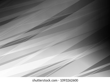 Dark Silver, Gray vector indian curved texture. Modern geometrical abstract illustration with doodles. A completely new design for your business.