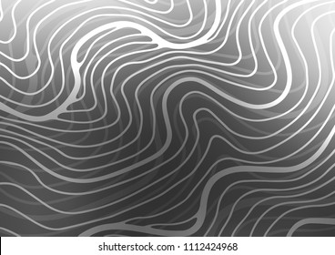 Dark Silver, Gray vector indian curved background. Ethnic elegant natural pattern with gradient. The pattern can be used for heads of websites and designs.
