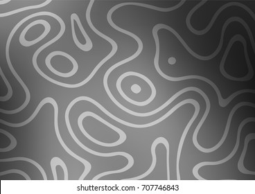 Dark Silver, Gray vector indian curved background. Geometric doodle illustration in Origami style with gradient. Hand painted design for web, wrapping, wallpaper.