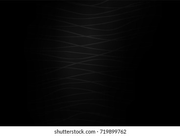 Dark Silver, Gray vector indian curved template. Doodles on blurred abstract background with gradient. The template can be used as a background for cell phones.