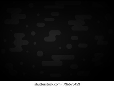 Dark Silver, Gray vector indian curved pattern. A vague abstract illustration with doodles in Indian style. Hand painted design for web, wrapping, wallpaper.