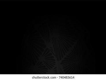 Dark Silver, Gray vector indian curved pattern. An elegant bright illustration with lines in Natural style. The textured pattern can be used for website.