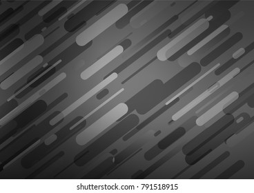 Dark Silver, Gray vector indian curved template. Brand-new colored illustration in blurry style with doodles. The textured pattern can be used for website.