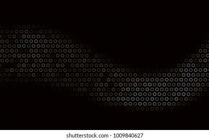 Dark Silver, Gray vector  layout with circle shapes. Glitter abstract illustration with blurred drops of rain. New design for ad, poster, banner of your website.