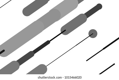 Dark Silver, Gray vector layout with flat lines. 