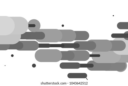 Dark Silver, Gray vector layout with flat lines. Glitter abstract illustration with colored sticks. The template can be used as a background.