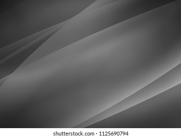 Dark Silver, Gray vector layout with flat lines. Decorative shining illustration with lines on abstract template. The pattern can be used as ads, poster, banner for commercial.