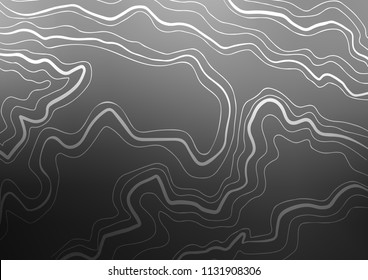 Dark Silver, Gray vector layout with flat lines. Decorative shining illustration with lines on abstract template. The template can be used as a background.