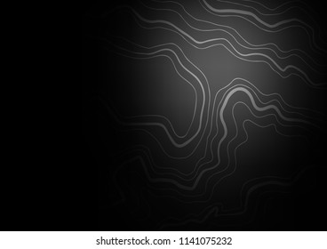 Dark Silver, Gray vector layout with flat lines. Shining colored illustration with narrow lines. Smart design for your business advert.