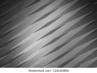 Dark Silver, Gray vector layout with flat lines. Decorative shining illustration with lines on abstract template. The pattern can be used for websites.