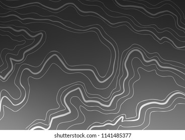 Dark Silver, Gray vector layout with flat lines. Blurred decorative design in simple style with lines. Best design for your ad, poster, banner.