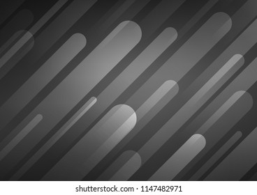 Dark Silver, Gray vector layout with flat lines. Modern geometrical abstract illustration with staves. The pattern can be used for websites.