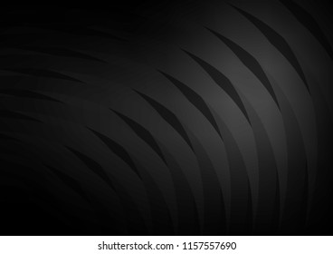 Dark Silver, Gray vector layout with flat lines. Shining colored illustration with narrow lines. Smart design for your business advert.