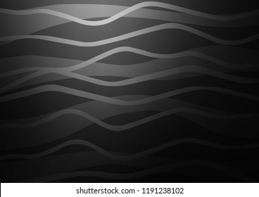 Dark Silver, Gray vector layout with flat lines. Blurred decorative design in simple style with lines. The pattern can be used for busines ad, booklets, leaflets