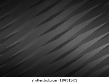 Dark Silver, Gray vector layout with flat lines. Glitter abstract illustration with colored sticks. Smart design for your business advert.