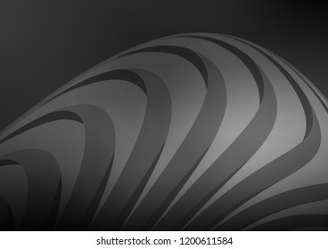 Dark Silver, Gray vector layout with flat lines. Lines on blurred abstract background with gradient. The pattern can be used as ads, poster, banner for commercial.