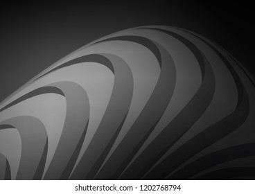 Dark Silver, Gray vector layout with flat lines. Modern geometrical abstract illustration with staves. Smart design for your business advert.