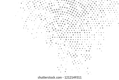 Dark Silver, Gray vector layout with lines, rectangles. Glitter abstract illustration with rectangular shapes. Smart design for your business advert.