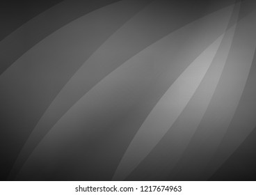 Dark Silver, Gray vector layout with flat lines. Decorative shining illustration with lines on abstract template. The pattern can be used for busines ad, booklets, leaflets