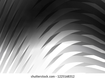 Dark Silver, Gray vector layout with flat lines. Glitter abstract illustration with colored sticks. The template can be used as a background.