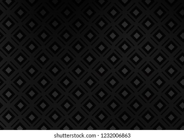 Dark Silver, Gray vector layout with lines, rectangle. Colorful decorative design in simple style with lines, rhombuses. Best design for your ad, poster, banner.