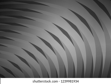 Dark Silver, Gray vector layout with flat lines. Decorative shining illustration with lines on abstract template. The pattern can be used as ads, poster, banner for commercial.