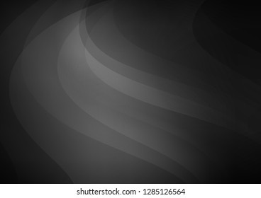 Dark Silver, Gray vector layout with flat lines. Decorative shining illustration with lines on abstract template. Smart design for your business advert.