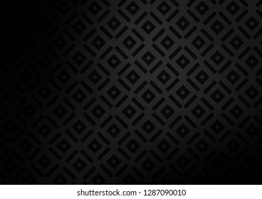 Dark Silver, Gray vector layout with lines, rectangle. Colorful illustration with lines, cubes on abstract template. Pattern for ads, posters, banners.