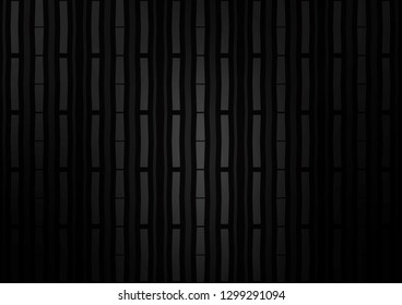 Dark Silver, Gray vector layout with flat lines. Modern geometrical abstract illustration with staves. The pattern can be used for websites.