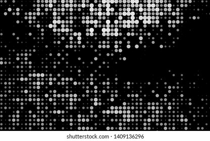 Dark Silver, Gray vector layout with circle shapes. Blurred decorative design in abstract style with bubbles. Design for business adverts.