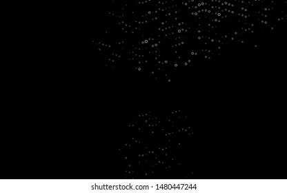 Dark Silver, Gray vector layout with circle shapes. Modern abstract illustration with colorful water drops. Design for posters, banners.