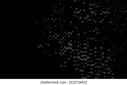 Dark Silver, Gray vector layout with circle shapes. Abstract illustration with colored bubbles in nature style. Template for your brand book.