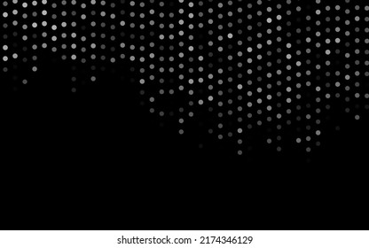 Dark Silver, Gray vector layout with circle shapes. Modern abstract illustration with colorful water drops. Pattern for ads, booklets.