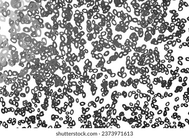 Dark Silver, Gray vector layout with circle shapes. Illustration with set of shining colorful abstract circles. Pattern for beautiful websites.