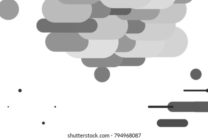 Dark Silver, Gray vector layout with flat lines. Decorative shining illustration with lines on abstract template. Best design for your ad, poster, banner.