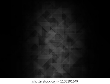 Dark Silver, Gray vector low poly low poly. Shining illustration, which consist of triangles. A completely new design for your business.